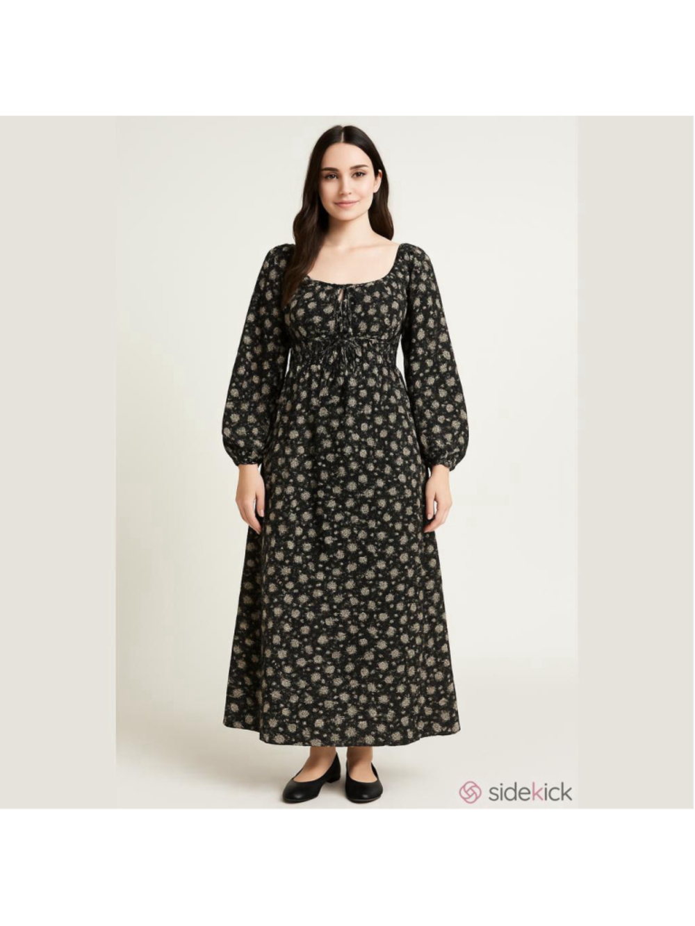 Glamorous Maxi Dress Sz 12 Black Floral
